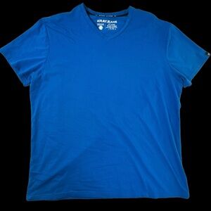 X ray jeans shirts 2XL blue and yellow v neck tee bundle lot of 2